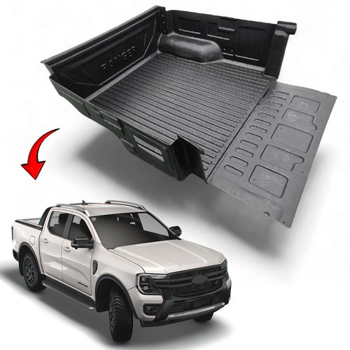 Black pickup truck load bed - pickup,